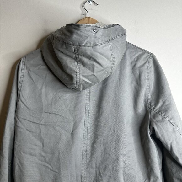 Vintage Y2K Abercrombie & Fitch Fur Lined Parka Jacket Womens M Green Bella Swan - Picture 11 of 16